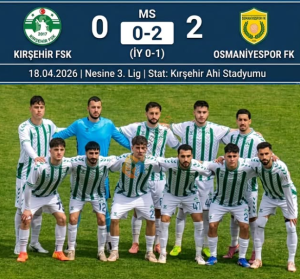 PRESTİJ MAÇINI KIRŞEHİRSPOR 2-0 KAYBETTİ