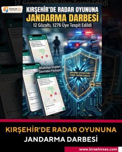 Kırşehir’de Radar Oyununa Jandarma Darbesi