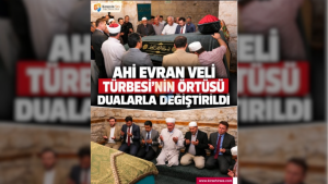 Ahi Evran Veli Türbesi’nin Örtüsü Dualarla Değiştirildi